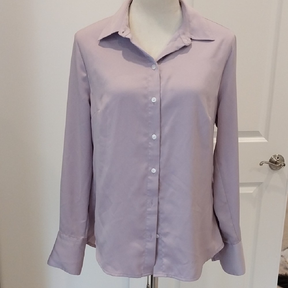 Banana Republic Lavender Button-Down Long Sleeve Shirt